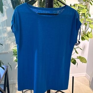 Blue sleeveless top Talbots